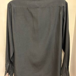 Ladies Black Silk Shirt